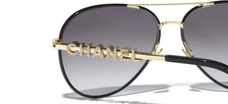 CHANEL CH 4284B women Gold Pilot Sunglasses