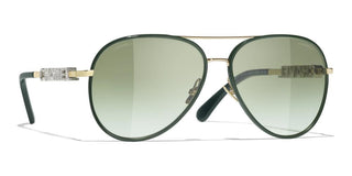 CHANEL CH 4284B women Gold Pilot Sunglasses