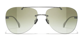 CHANEL CH 4285T women Ruthenium Pilot Sunglasses