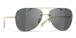 CHANEL CH 4285T women Gold Pilot Sunglasses