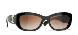 CHANEL CH 5493 women Black Rectangle Sunglasses