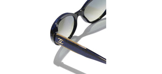 CHANEL CH 5515 women Blue Oval Sunglasses