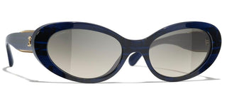 CHANEL CH 5515 women Blue Oval Sunglasses