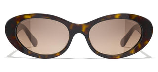 CHANEL CH 5515 women Brown Oval Sunglasses