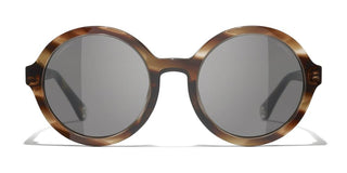 CHANEL CH 5522U women Brown Round Sunglasses