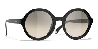 CHANEL CH 5522U women Black Round Sunglasses