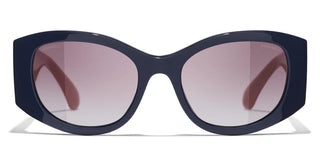 CHANEL CH 5524 women Blue Oval Sunglasses