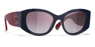 CHANEL CH 5524 women Blue Oval Sunglasses