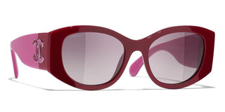 CHANEL CH 5524 women Red Oval Sunglasses