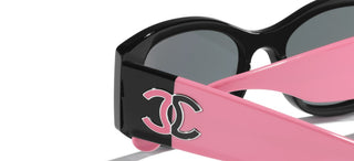 CHANEL CH 5524 women Black Oval Sunglasses