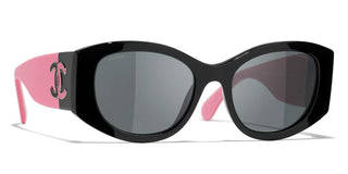 CHANEL CH 5524 women Black Oval Sunglasses