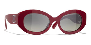 CHANEL CH 5528 women Red Oval Sunglasses