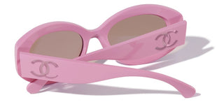 CHANEL CH 5528 women Pink Oval Sunglasses