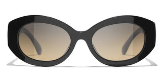 CHANEL CH 5528 women Black Oval Sunglasses