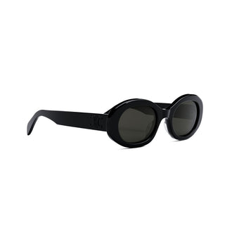 CELINE Triomphe CL40194U women Black Oval Sunglasses