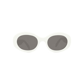 CELINE Triomphe CL40194U women White Round Sunglasses