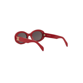 CELINE Triomphe CL40194U women Red Round Sunglasses