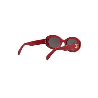 CELINE Triomphe CL40194U women Red Round Sunglasses