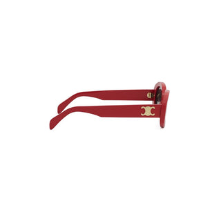 CELINE Triomphe CL40194U women Red Round Sunglasses