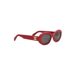 CELINE Triomphe CL40194U women Red Round Sunglasses