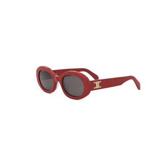 CELINE Triomphe CL40194U women Red Round Sunglasses