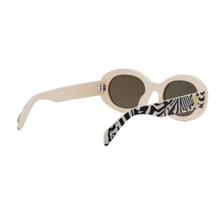 CELINE Triomphe CL40194U women Black Oval Sunglasses