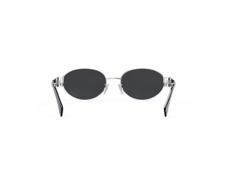 CELINE Metal Triomphe CL40235U women Silver Oval Sunglasses