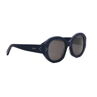 CELINE CELINE 3 Dots CL40240I women Blue Round Sunglasses