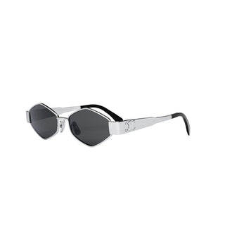 CELINE Triomphe CL40254U women Grey Geometric Sunglasses