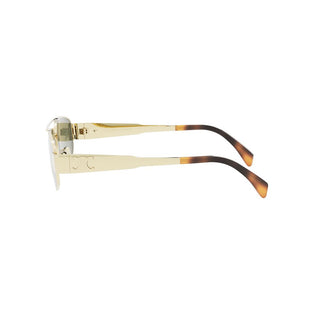 CELINE Metal Triomphe CL40281U men Gold Pilot Sunglasses