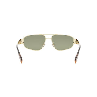 CELINE Metal Triomphe CL40281U men Gold Pilot Sunglasses