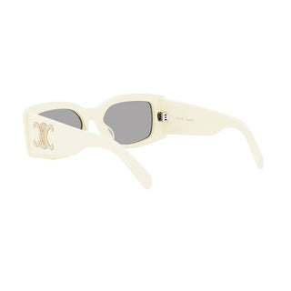 CELINE Maxi Triomphe CL40282U women White Rectangle Sunglasses