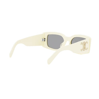 CELINE Maxi Triomphe CL40282U women White Rectangle Sunglasses