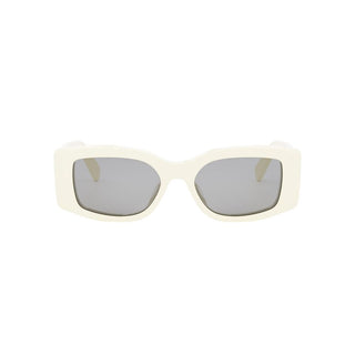 CELINE Maxi Triomphe CL40282U women White Rectangle Sunglasses