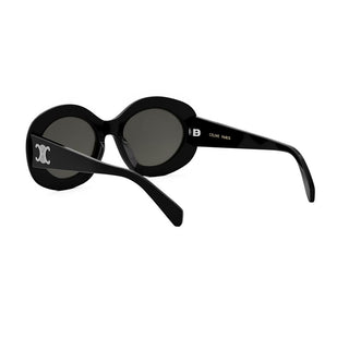 CELINE Triomphe CL40292U women Black Round Sunglasses