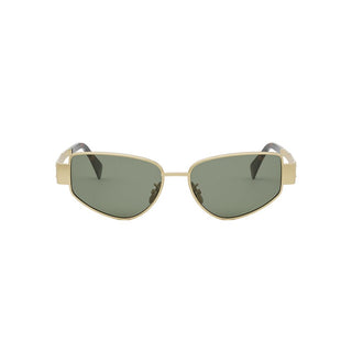 CELINE Triomphe CL40293U women Gold Visor Sunglasses