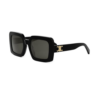 CELINE Triomphe CL40304U women Black Squared Sunglasses