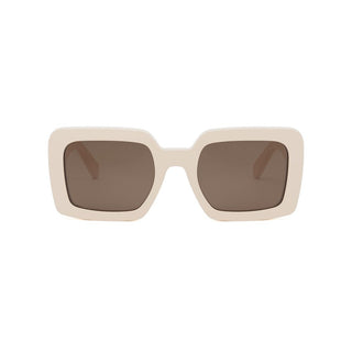 CELINE Triomphe CL40304U women White Squared Sunglasses