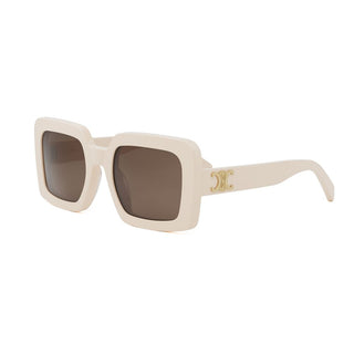 CELINE Triomphe CL40304U women White Squared Sunglasses