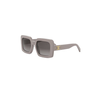 CELINE Triomphe CL40304U women Brown Squared Sunglasses