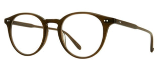 Garrett Leight CLUNE unisex Brown Round Eyeglasses