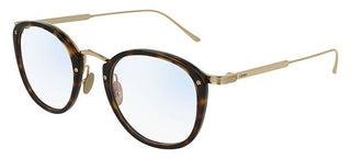 Cartier Signature C de Cartier CT0020O unisex Havana Round Eyeglasses