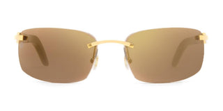 Cartier Signature C de Cartier CT0046S unisex Gold Geometric Sunglasses