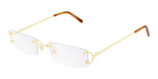 Cartier Signature C de Cartier CT0092O unisex Gold Geometric Eyeglasses