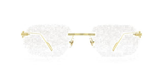 Cartier Première de Cartier CT0113O men Gold Geometric Eyeglasses