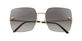 Cartier Panthère de Cartier CT0121S women Gold Geometric Sunglasses