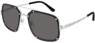 Cartier Santos de Cartier CT0194S men Silver Pilot Sunglasses