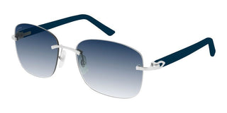 Cartier Signature C de Cartier CT0227S men Silver Geometric Sunglasses