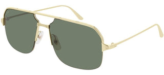 Cartier Santos De Cartier Ct0230s Men Gold Pilot Sunglasses