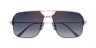 Cartier Santos De Cartier Ct0230s Men Silver Pilot Sunglasses